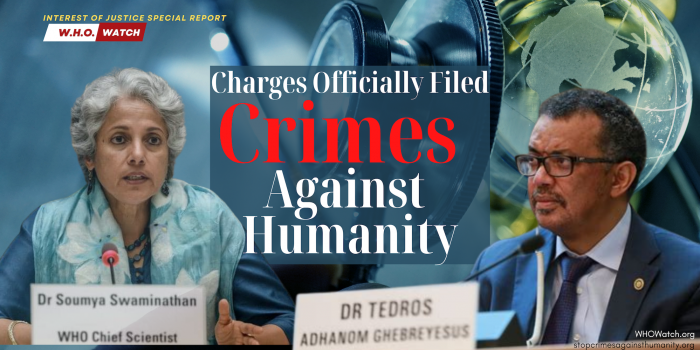 Tedros Soumya Crimes Against Humanity